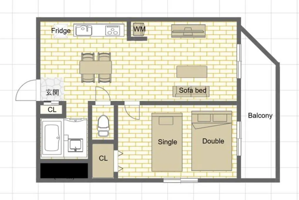 S4/広いバルコニー!新小岩駅から徒歩5分!ディズニー&成田空港直通! Apartment Tokyo